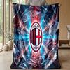 AC Milan Theme blanket Soft Flannel Blanket Plush Throw Blanket Cozy Sofa Bed Blanket for Home Decor