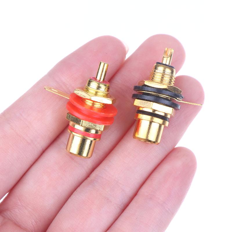 4/10Pcs 3.5Mm Av Plug Nickel Plated Female Socket Lotus Connector Chassis Panel Mount Adapter Audio Terminal Plug