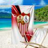 Beach Towel with Seville Logo Pattern - Soft,absorbent,machine Washable Lightweight&Modern,swimming,Travel Essentials