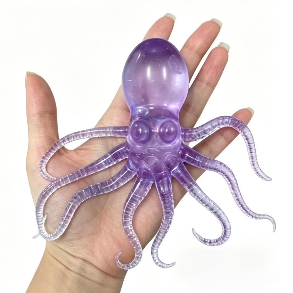 4 Styles Jellyfish Octopus Stress Balls For Kids Adults Squeeze Balls Sensory Fidget Toy Squishy Toys Gifts