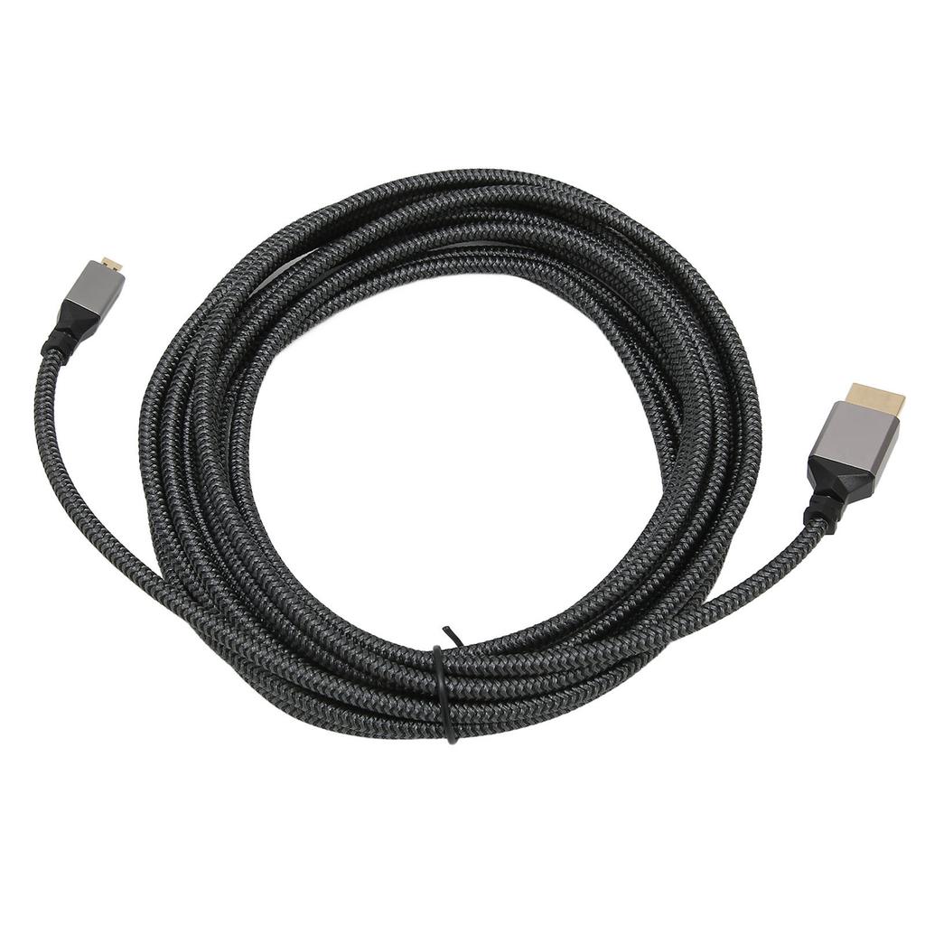 4K HD Multimedia Interface Cable Male To Male 18Gbps High Speed 4K 60Hz HD Knit Micro HD Multimedia Interface Adapter