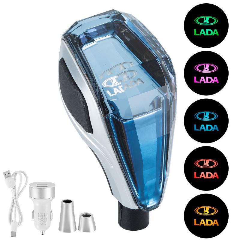 Crystal Light-Up Gear Shift Knob for Toyota, Mazda, and Mitsubishi Cars