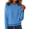 Women's Fashion Casual Long,Sleeve ,Color Hooded Top