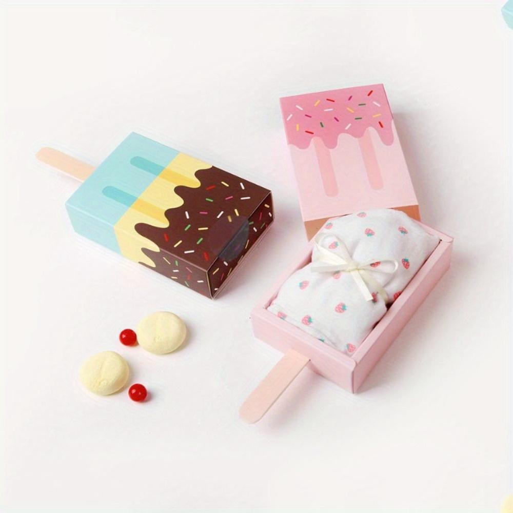20 PCS Boîte à Bonbons de Fête Mignon Cartoon Tiroir Cadeaux de Fête Forme de Glace Boîtes Cadeaux Cadeaux de Douche Créatif Boîtes à Bonbons de Mariage