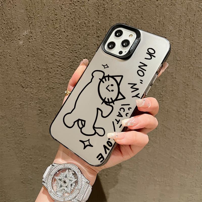 Silicone Case For Oppo A5X A6X A3X A5 A3 Pro A60 A79 iPhone 17 16 15 14 13 12 11 Samsung A07 A37 A57 Cover DIY Painted Cartoon Shockproof Phone Bumper