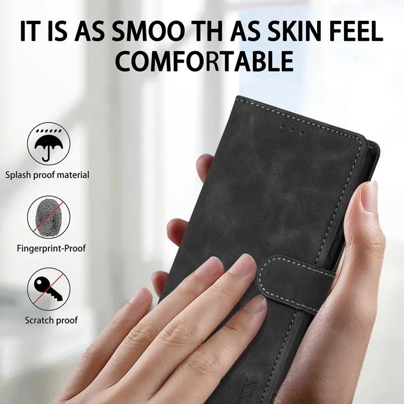 Wallet Card Slot Magnetic Flip Leather Case For Xiaomi Redmi Note 12 Pro + 12S 11 11S 10 9 8 8T 7 Redmi 13 12 10 10C 9 9A 9C 9T