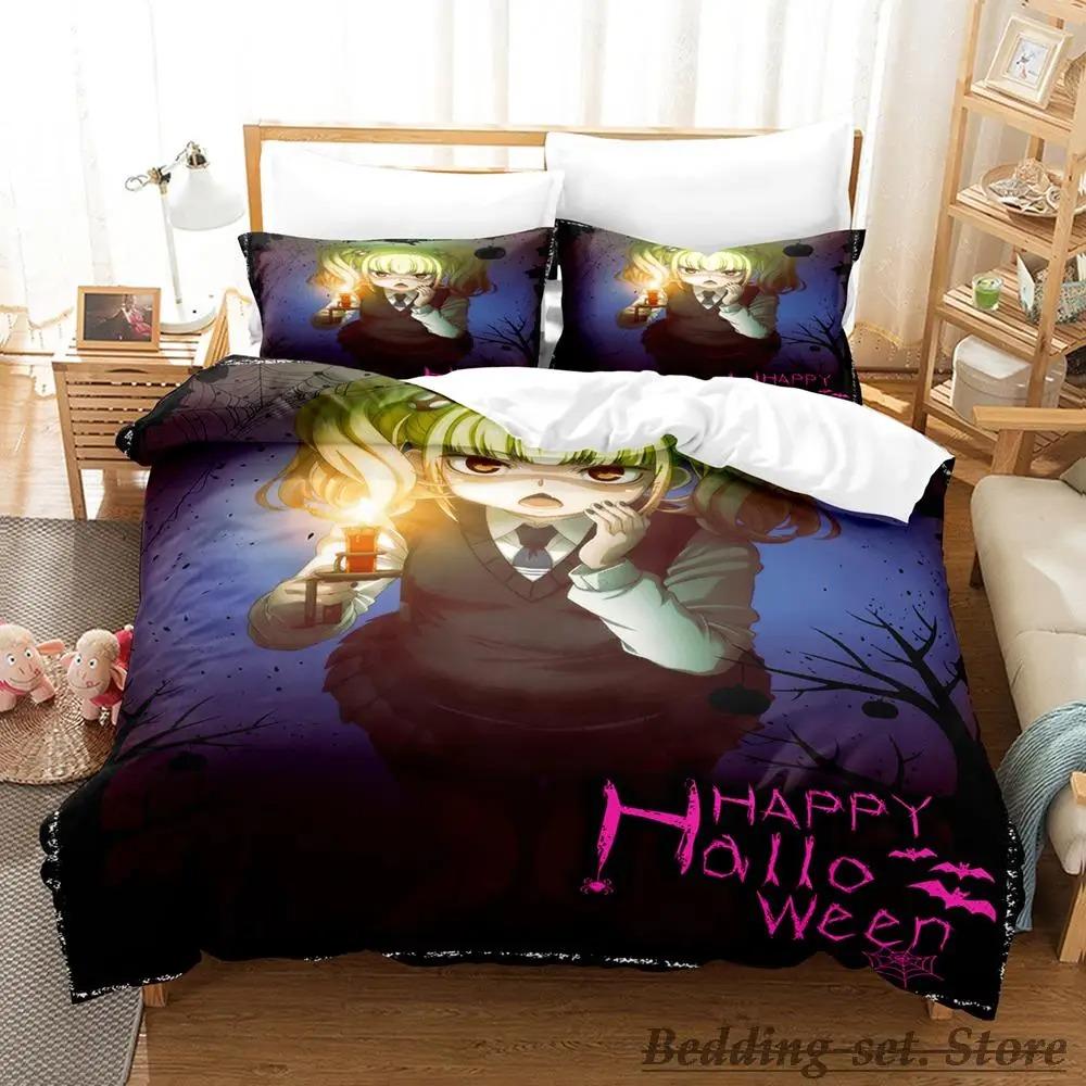 Mieruko Chan Bedding Set Single Twin Full Queen King Size Bed Set Adult Kid Bedroom Duvetcover Sets Anime Parure De Lit Bed