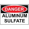OSHA DANGER Aluminum Sulfate Sign OSHA Safety Signs Design 256 Attention-Grabbing Safety Warning Caution Metal Tin Sign (8x12 Inches)