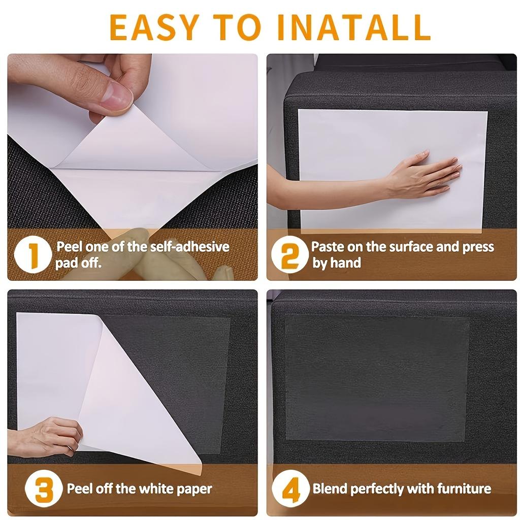 1/5pcs-Safe No Pins Cat Scratch Furniture Protectors - Hassle-Free Self Adhesive Couch Defender, Invisible Clear Tape Deters