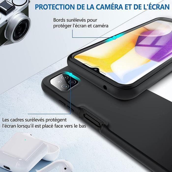 Coque de Protection - BOOLING - pour Samsung Galaxy A22 5G - Coque 360° - Noir - Semi-rigide