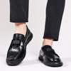 Fashion All-match Mens Loafers Men Genuine Leather Fashion Slip on Shoes Classic Men Business Footwear Lightweight Men Casual Club Shoes