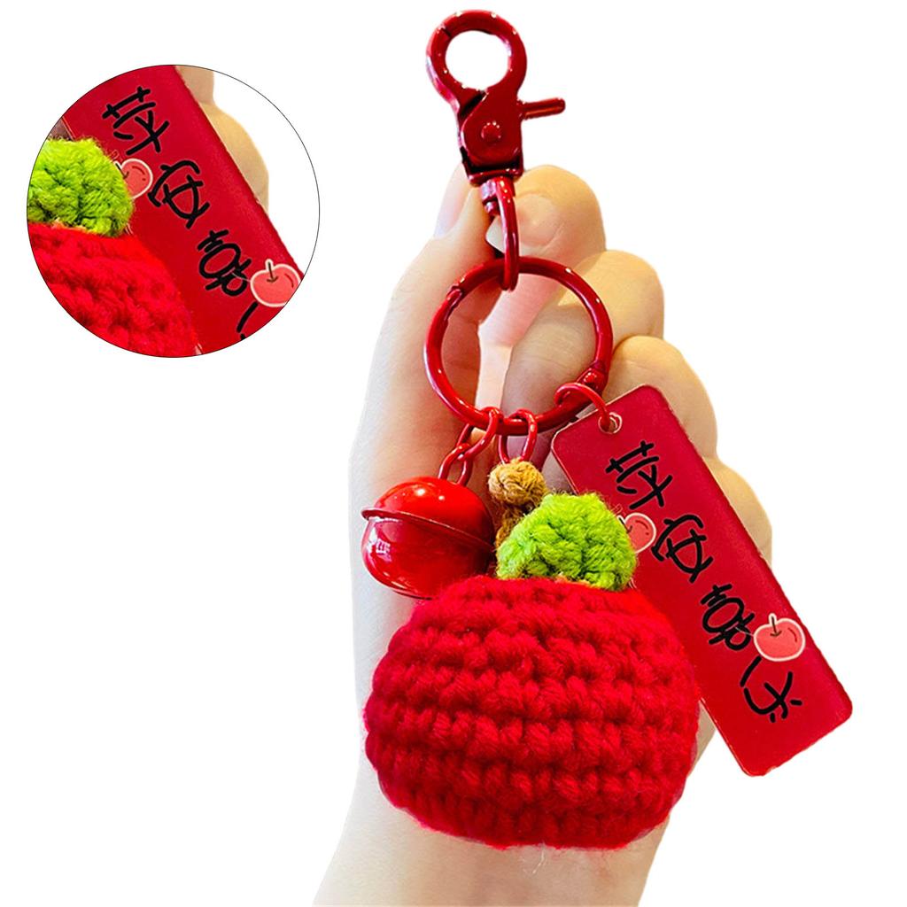 Unique and Delicate Knit Key Holder Crochet Bag Pendant Charming Accessory for Bags and Keys