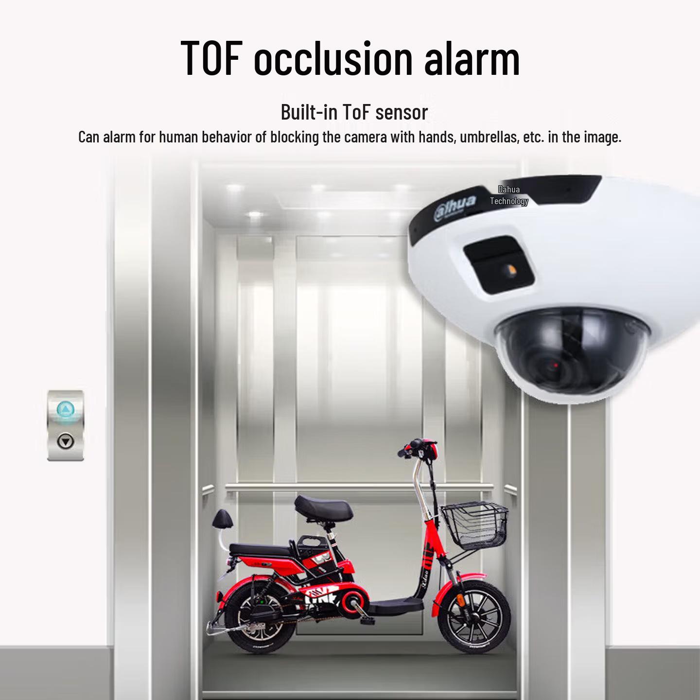 

Dahua HD Camera HDPW4443C-PV-DTF 2.1MM, 4MP Dome, POE Anti-Shading for Elevators