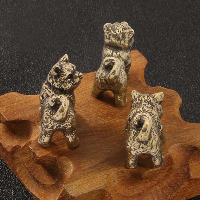 Chinese Rural Dog Miniature Sculpture Chinese Zodiacs Animal Figurine Collectible Ornament For Living Room Decors Gift