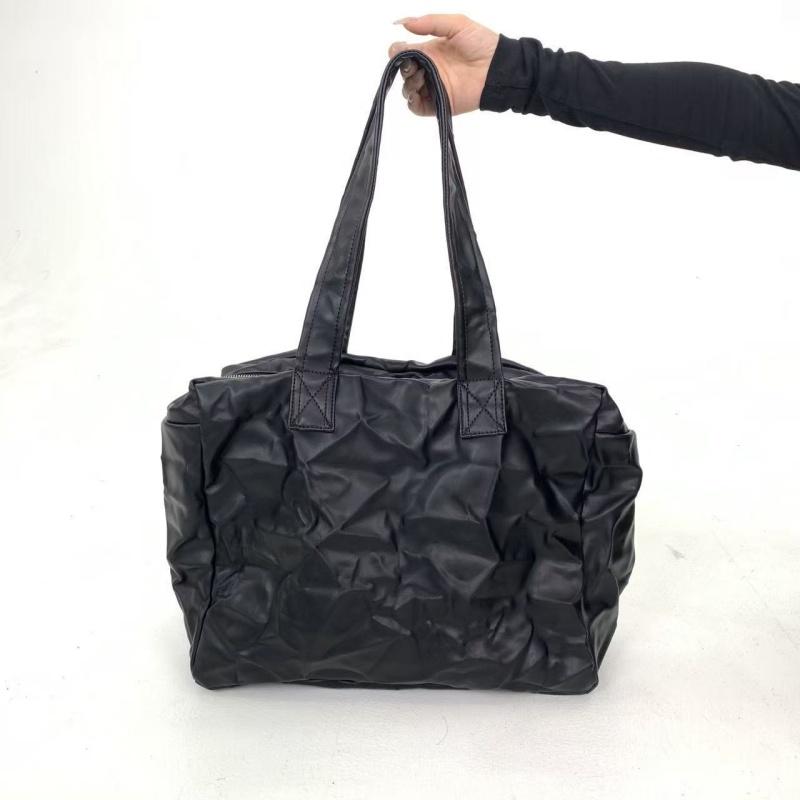 

Large Capacity Pleated Tote Bag Single Shoulder Bag Street Retro Handbag Women s Commuting Bag Trendy Shopping Underarm Bag