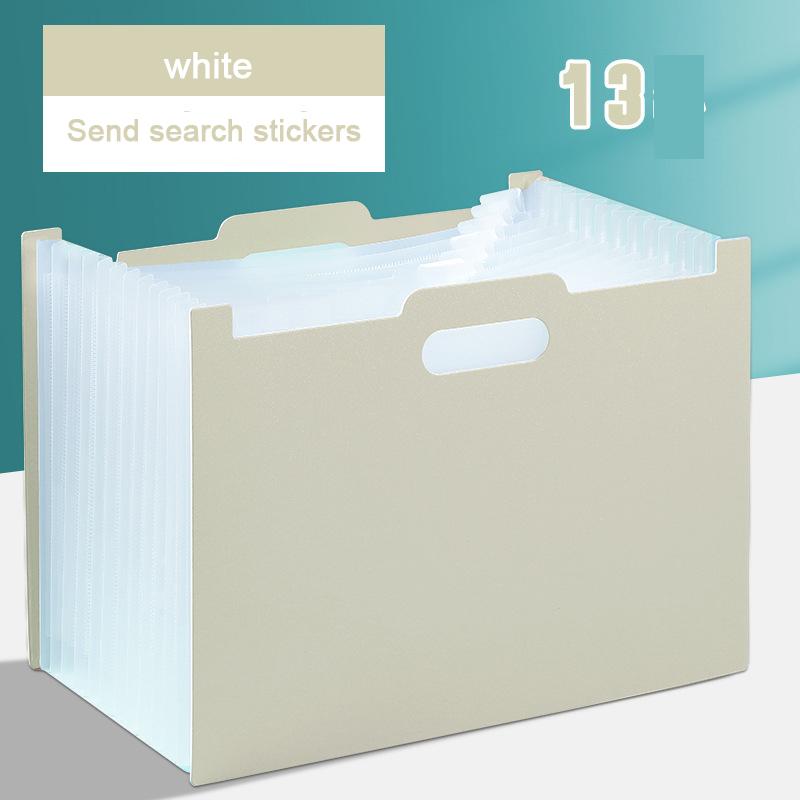 Masaüstü Dikey Klasör Eğik Ağız Organ Çantası Çok Katmanlı Geri Çekilebilir Organ Tarzı Saklama Çantası Öğrenci Sınav Kağıt Depolama