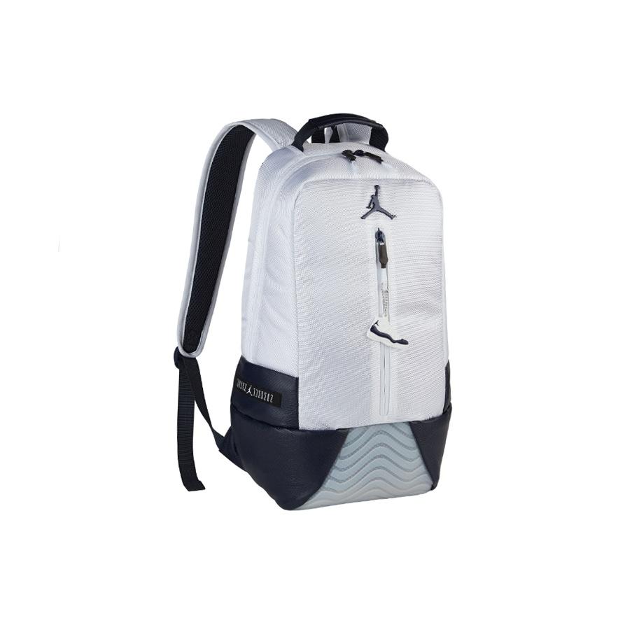 Jordan Retro 11 Series Classic Logo Backpack Unisex Backpacks White Obsidian HA4470-100 White/Obsidian Color