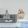 Monkey Buddha Abstract Couple Statue Figurine Creative Resin Sculpture Collectible Miniature for