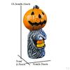 Durable Pumpkin Head Ornaments Halloween Statue Festive Office Entrance Bedroom Decorations for
