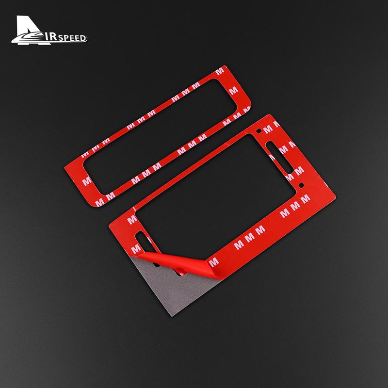 Real Carbon Fiber Car Rear Back Air Outlet Vent Frame Cover For BMW 5 Series E39 M5 1998-2003 Interior Trim Stickers Accessories