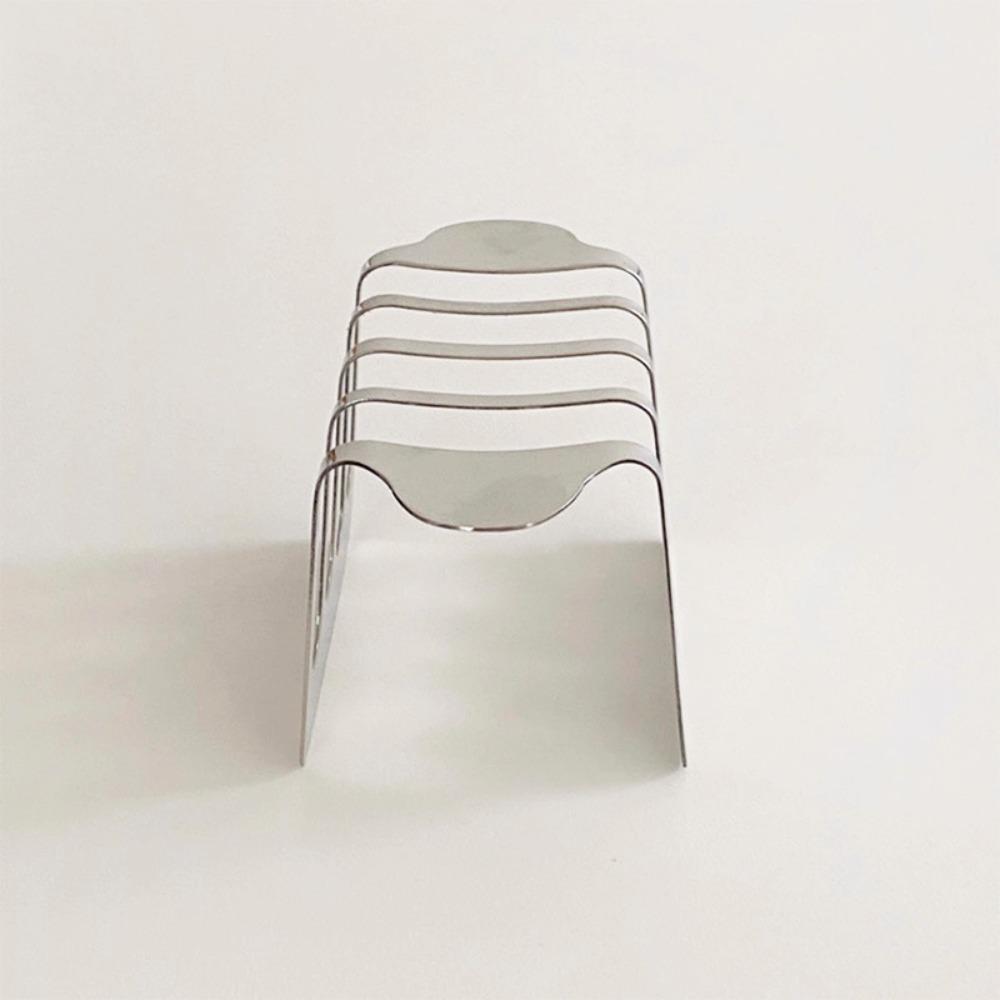 4 Slices Toast Holder Rust-proof Bread Stand Stainless Steel Toast Rack  Restaurant
