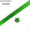 Silver Star Origami Paper Strips with Rhinestones Glitter - Pastel Colors for Lucky Five-Pointed Stars.