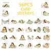 56 Lazy Girls Daily Graffiti Stickers Cute Cartoon Girl Hand Account Desktop Decoration Stickers