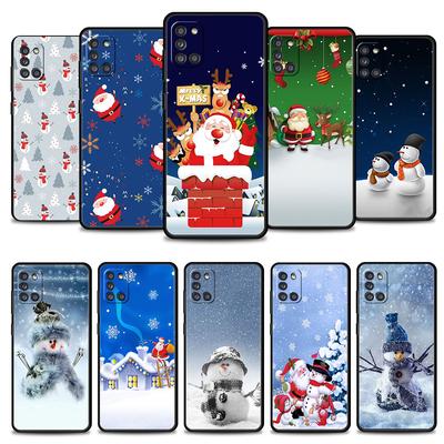Custodia per Telefono Per Samsung Galaxy A52s A73 A72 A53 A33 A32 A22 A02s A21s A12 A31 A51 A71 A41 A23 A11 Capa Buon Natale Pupazzo di Neve