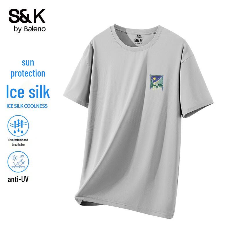 

Baleno S&K Series Men s Summer Sun Protection Ice-Feel T-Shirt M