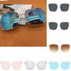 Vintage Retro Square Sunglasses Mirrored Metal Frame Glasses Women Gifts