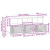 TV Stand Reclaimed Wood Look 102 x 34.5 x 50 cm Engineered Wood