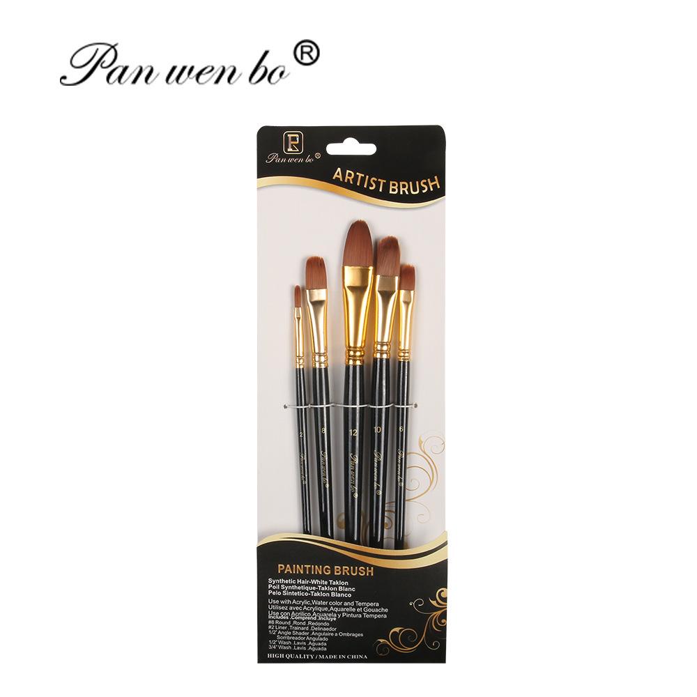 Set di 6 pennelli per pittura in nylon cross-border con gesso ad acqua e materiali artistici fai da te