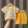2pcs/set Children's Sets Kids Clothes Boys Girls CartoonT-shirt + Shorts Summer Cotton Short Sleeve Baby Children Clothing Toddler Suit