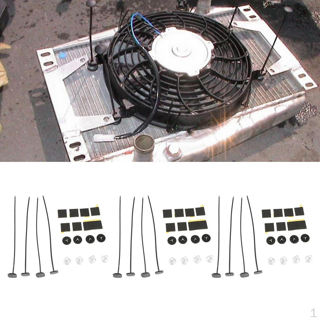 

3x Electric Cooler Fan Tie Strap Mounting Kit Universal Ties
