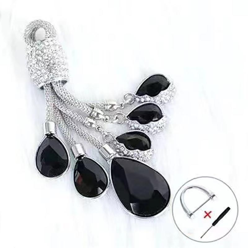 High-end Dames Auto Sleutelhanger Diamant Ingelegd Kristal Hoefijzer Sleutelring Luxe Strass Sleutelhanghanger Touw voor Auto Sleutel Decoratie Accessoires