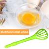 Egg Whisk 2-in-1 Egg Beater Plastic Small Balloon Blender for Blending Stirring Beating