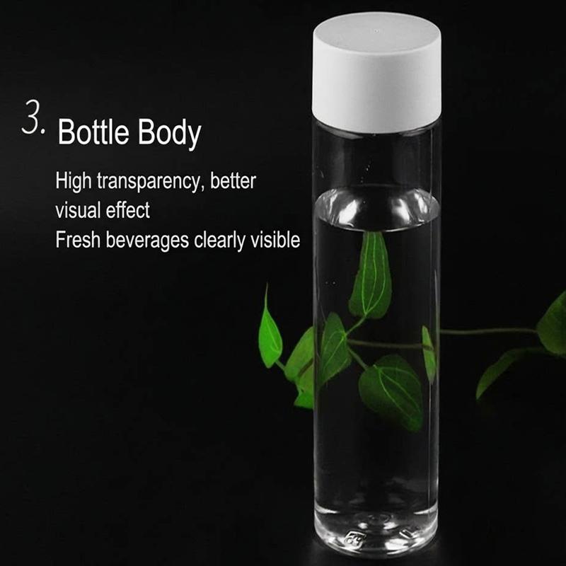 400/500/600Ml Round Disposable Juice Beverage Bottle Milk Tea Yogurt Transparent Plastic Bottles