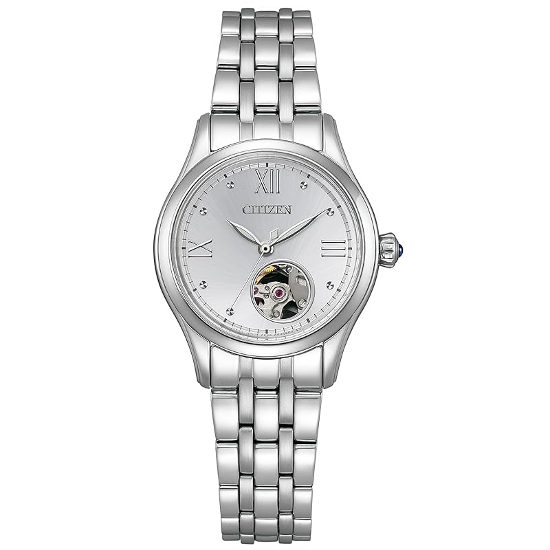 

[Citizen] watch mechanical automatic winding mechanical open heart waterproof silver PR1040-88A ladies silver