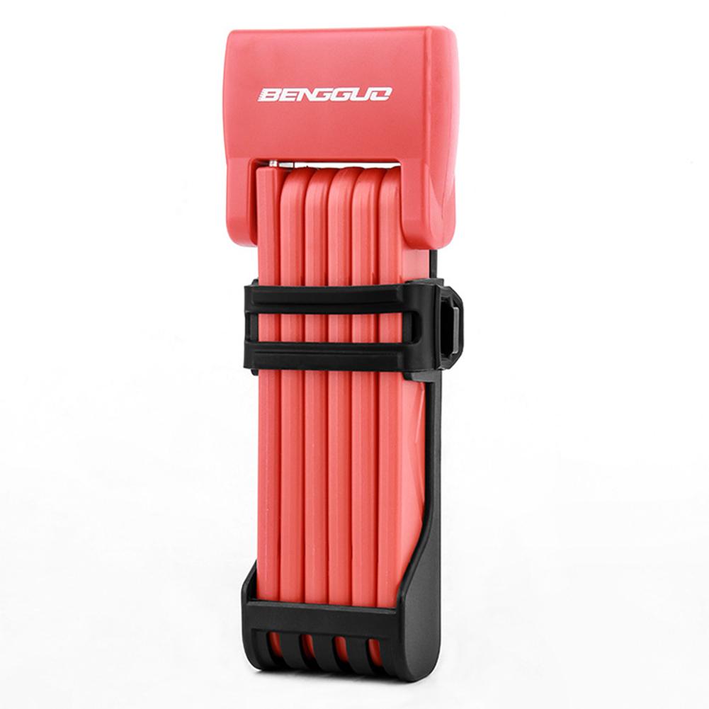 Fiets Vouwslot Hoge Beveiliging Fiets Vouwslot Anti-Diefstal MTB Racefiets Slot voor Motorfiets Scooter E-Bike