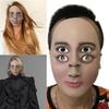 Halloween Four Eyes Mask Scary Horror Halloween Christmas Cosplay Costume Props Full Face Latex Mask with Elastic Straps