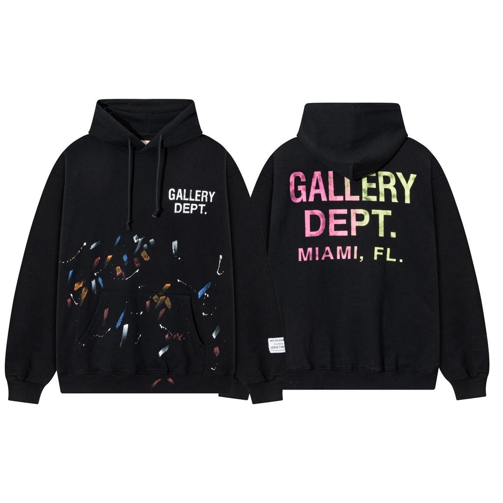 American Style Gallery Dept Logo Print Cotton Hoodie