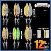Sequin Long Cast Leech Iron Plate Vib Micro Lure for Freshwater Mandarin Fish & Aspius
