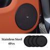 For Li LiXiang L9 2022 2023 Car Four Door Audio Speaker Loudspeaker Ring Trim Cover Decoration Sticker Interior Accessories 4Pcs
