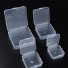 Square Transparent Multipurpose Plastic Storage Box: Ideal for Jewelry, Earphones, Powders, or Small Items.