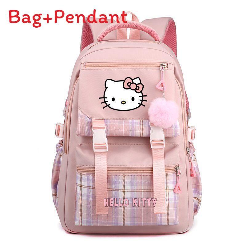 Hello Kitty School Backpack For Girls And Boys With Urban Minimalist Style And Airflow Design For Travel