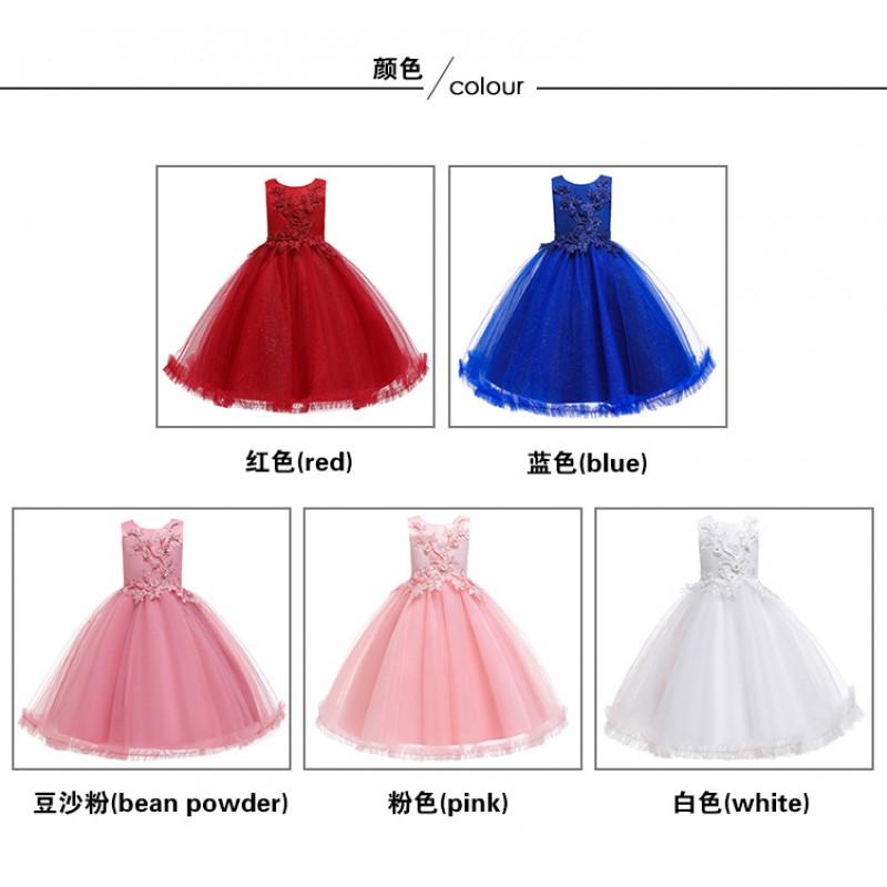 Girls Princess Tulle Tutu Dress Kids Formal Party Gown 3-8 Old