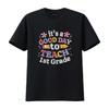 It S A Good Day To Teach 1st Grade First Teacher T Shirt Vintage Washed Designer Clothes Soft Unisex Homme Slightly Versatile