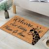 1pc Welcome Giraffe Flower Outdoor Matfor Bedroom Living Room Mat or Patio Entrance Patio Mat Playful Design Home Carpets