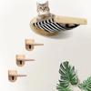 Katzen-Wandhängematte mit 3 Stufen – Modernes montiertes Katzen-Wandmöbel Kratzbaum für die Wand Katzen-Trittbrett Katzenhaus für Innenräume