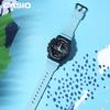 Casio G-Shock Youth GST Series Retro Fashion Trend Three-Eye Dual Display Sports Waterproof Quartz Movement Resin Strap Watch GMA-S140-2APR